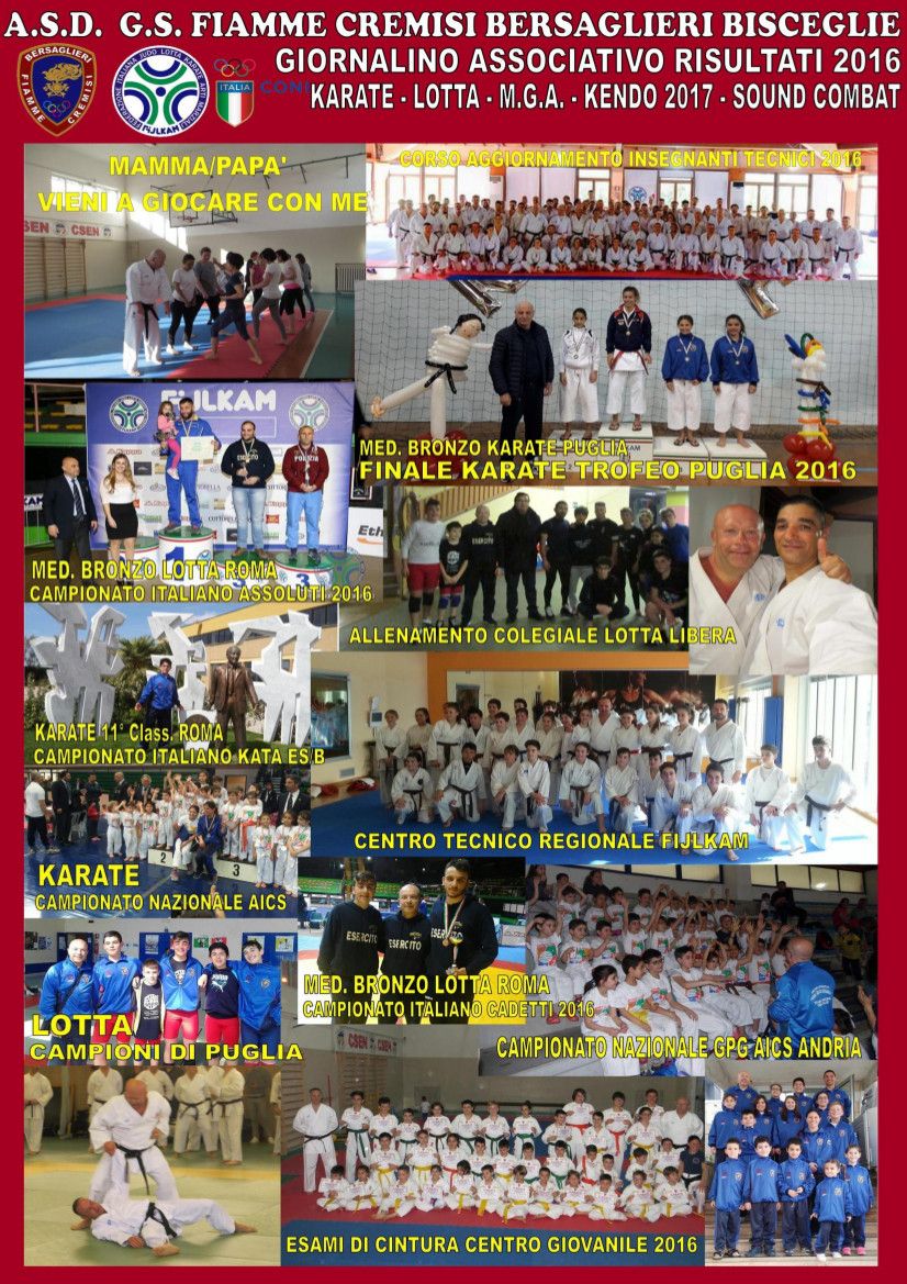 Giornalino 2016 A.S.D. G.S. Fiamme Cremisi Bers. Bisceglie