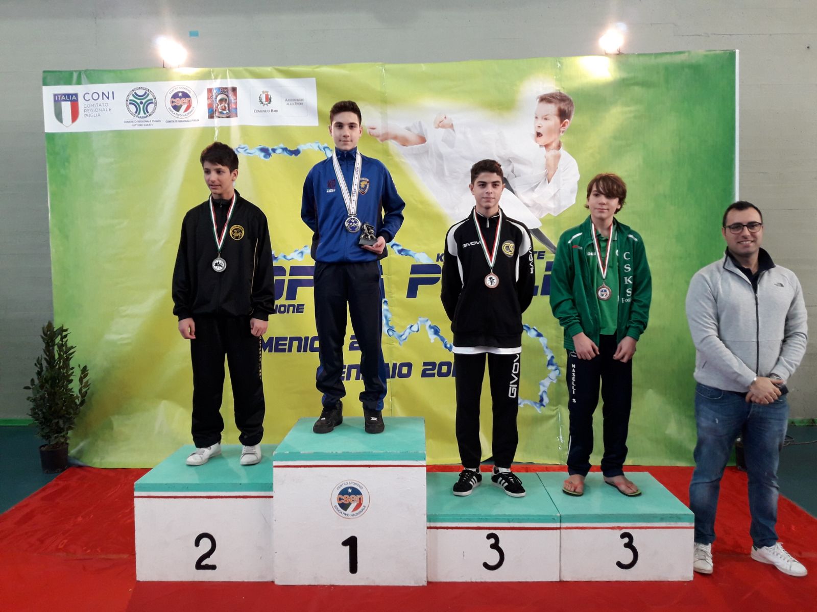 Mario Ciminiello, Medaglia D’Oro alla 2° Coppa Puglia di Karate