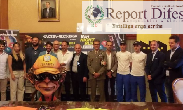 ASD Fiamme Cremisi e una squadra del Comando Militare Esercito “Puglia” assieme alla “Bari Night Run”